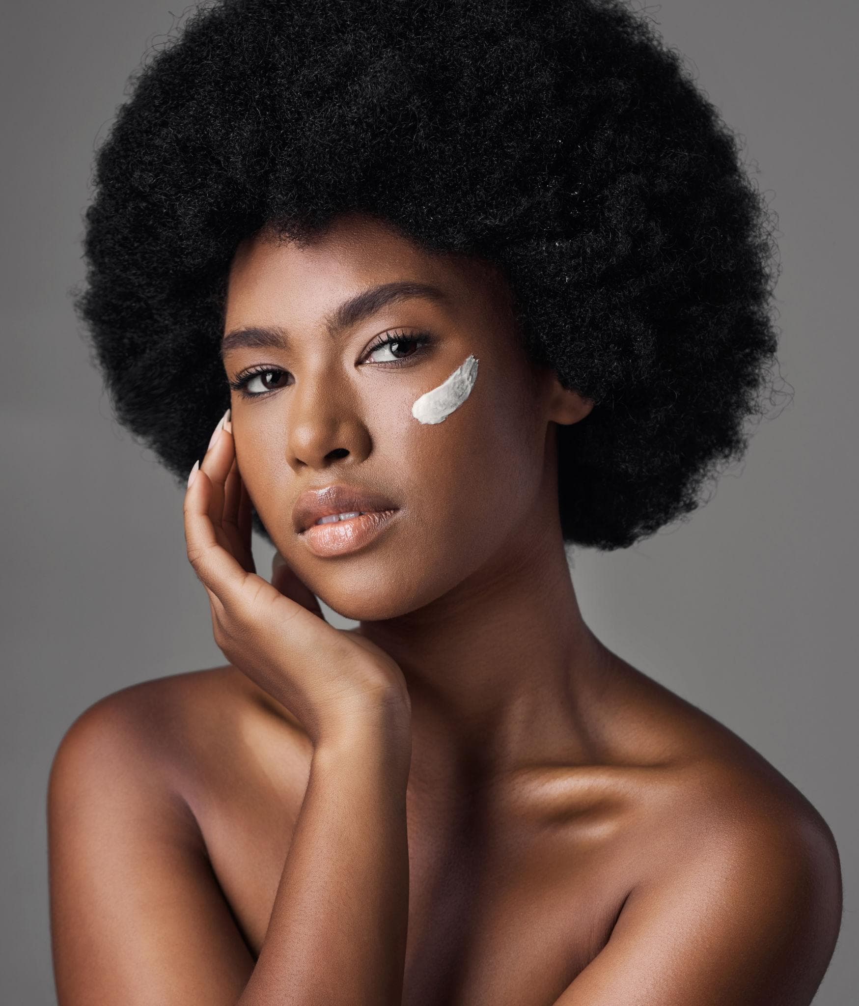 Community member with healthy skin texture